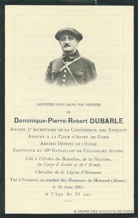 Dubarle priere