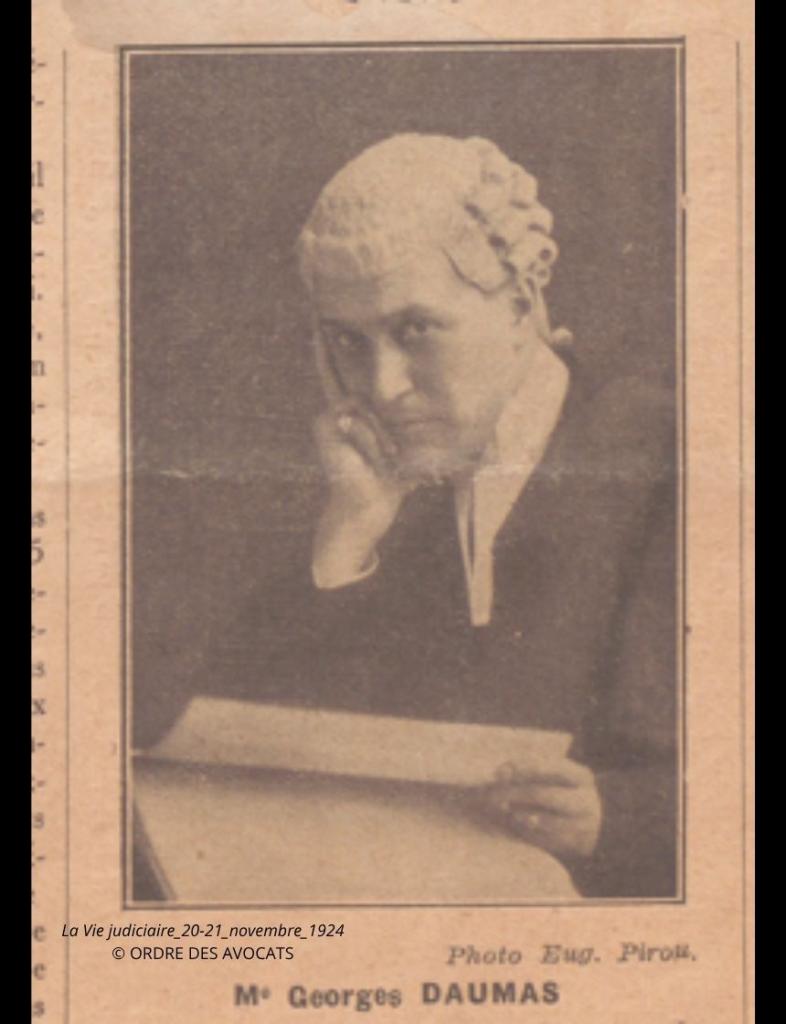 Daumas Georges portrait avocat anglais 19242