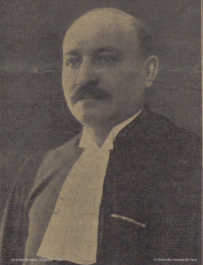 Haas Lucien portrait vie judiciaire 1925