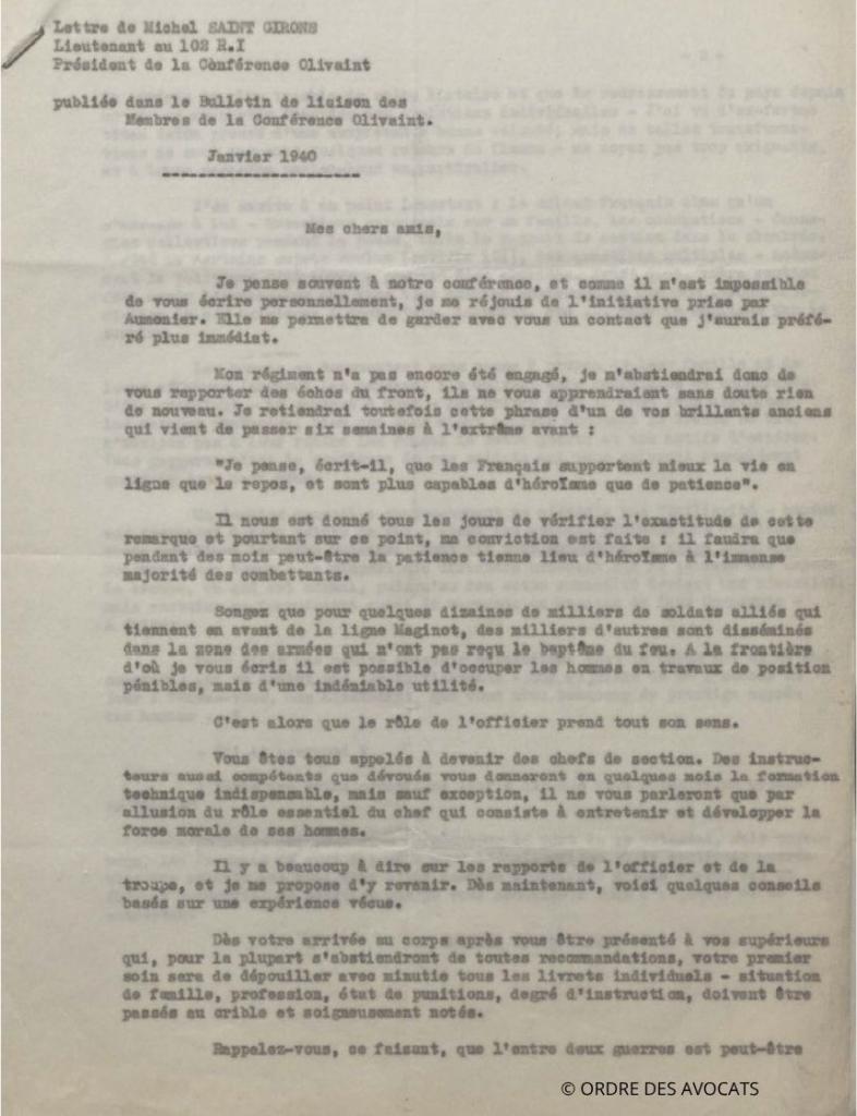 Saint Girons discours conference 1940