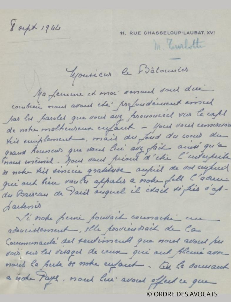 Turlotte lettre Turlotte pere 08091944