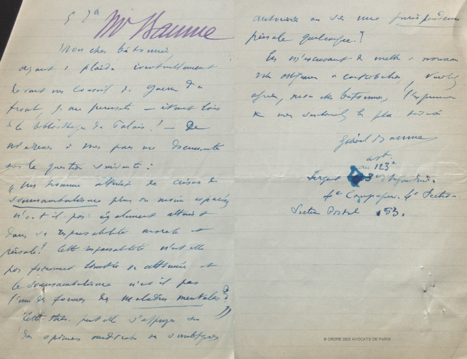 Baume lettre question