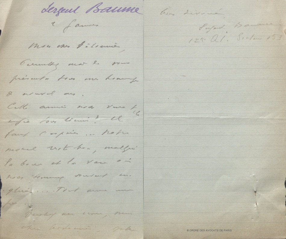 Baume lettre voeux