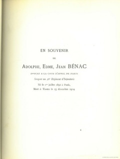 Benac livre