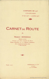 Boisseau Carnet de route