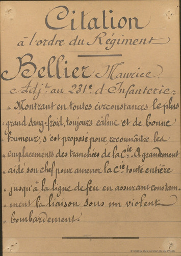 Bellier citation