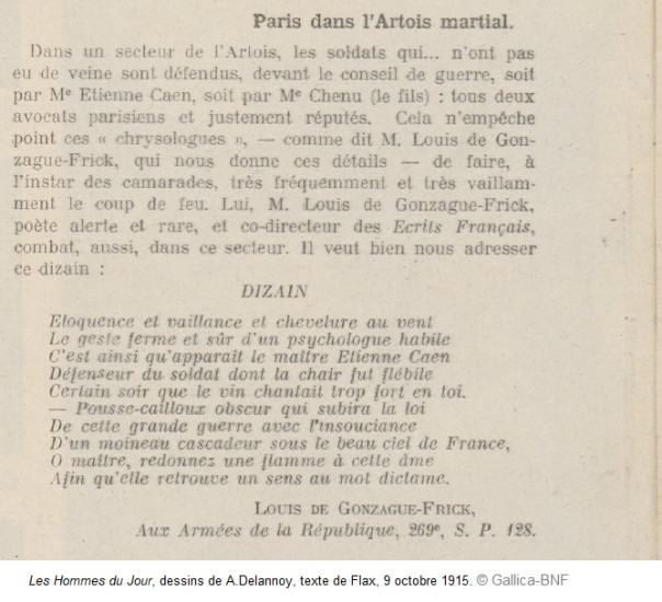 Caen hommes jour 1915