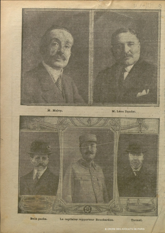Malvy Bolo Daudet 21 octobre 1917
