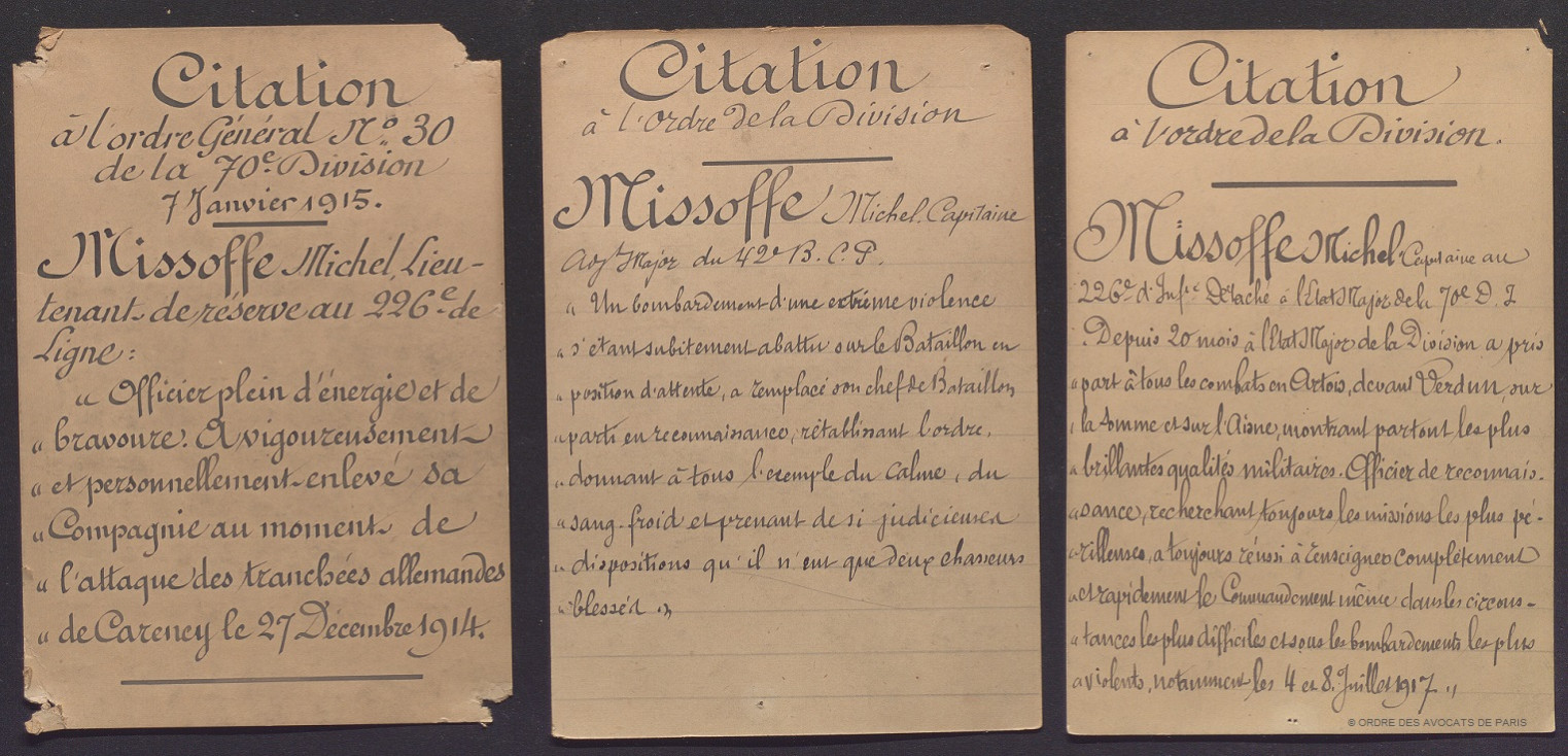 Missoffe citation