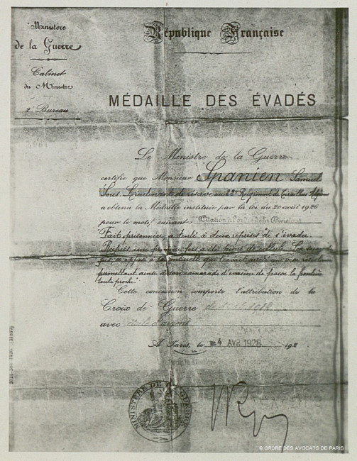 Spanien Samuel mdaille
