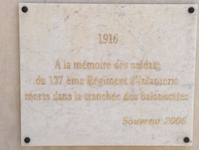 MOM Fontenay Bazire plaque 137e RI