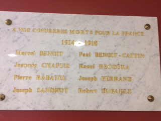 Plaque commémorative Dubarle-Ordre des Avocats de Grenoble