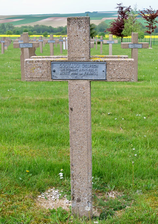 Tombe d'Edmond Coutaud Delpech (Sommepy-Tahure, Marne)